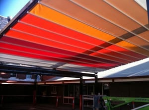 pattern printing acrylic awning