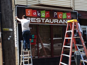 pattern printing acrylic awning