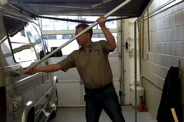 Replacing the awning fabric on an A&E model 8500 RV awning. (Part 2) By ...